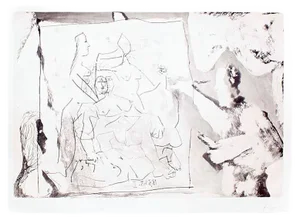 Dans l' Atelier - 1960s - Pablo Picasso - Aquatint - Modern 1965