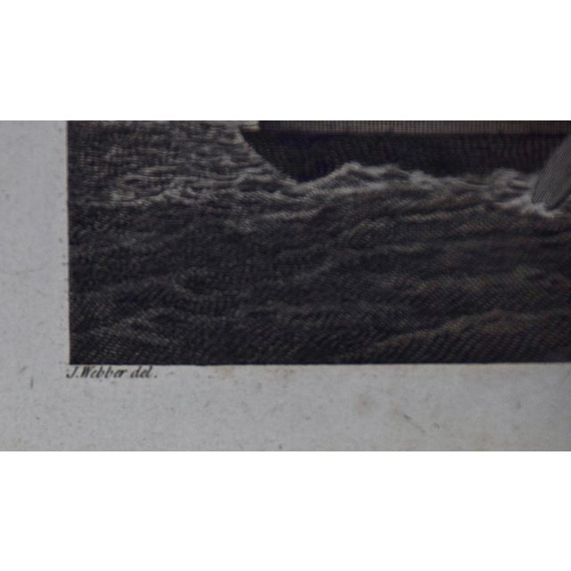 18th Century "Canoe of the Sandwich Islands" (Hawaii), John Webber Engraving of Captain Cook's 3rd Voyage, 1784 For Sale - Image 5 of 7
