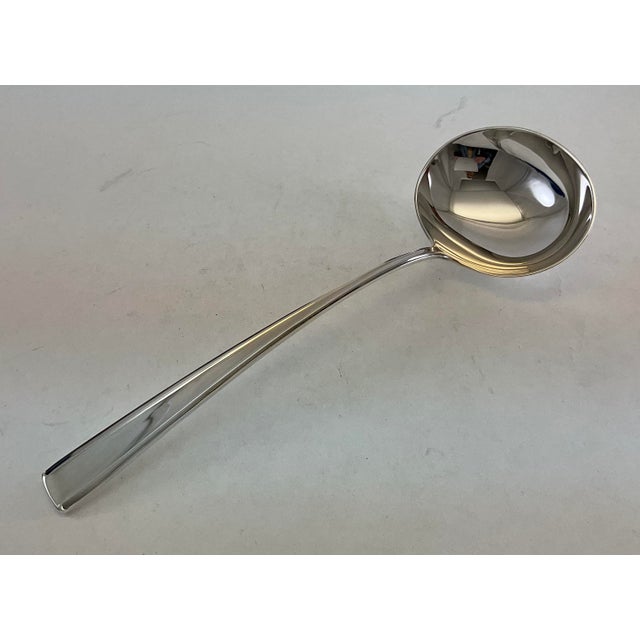 1980s Silver Plated Soup Ladle, Leighton. For Sale In New York - Image 6 of 17