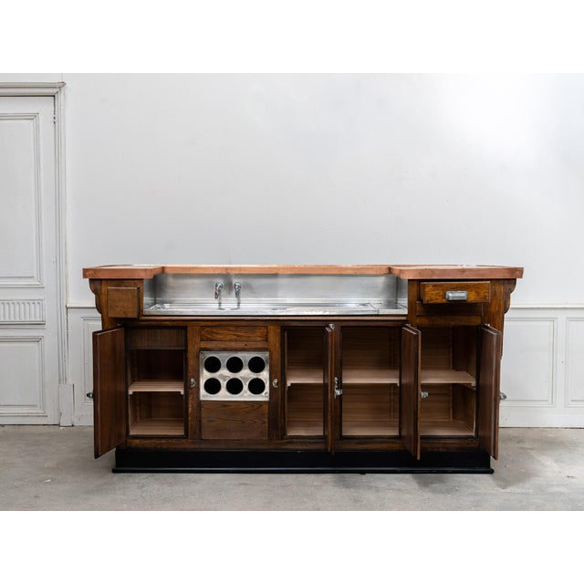 Vintage Copper and Oak Countertop, 1960s For Sale - Image 4 of 18
