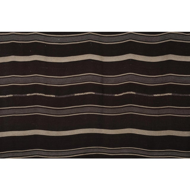 Turkish Striped Kilim Rug 5'6'' X 8'3'' For Sale - Image 6 of 12