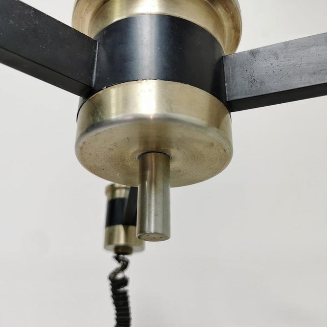 Space Age Ceiling Light in Glass and Aluminum For Sale - Image 12 of 15