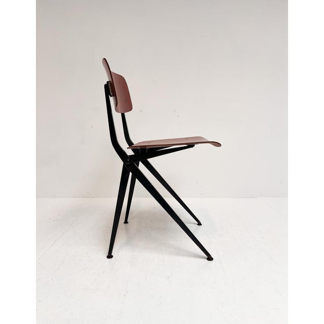 Vintage School Chairs by Ynske Kooistra for Marko Holland, 1960s, Set of 4 For Sale - Image 10 of 15