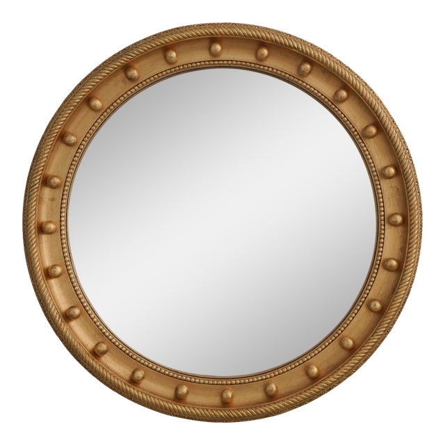Friedman Brothers Gilt Bullseye Mirror For Sale