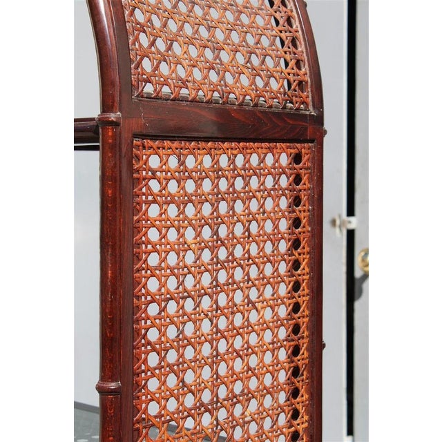 Rounded Bookcase Shelf in Wood and Straw, Italy, 1960s For Sale - Image 18 of 18