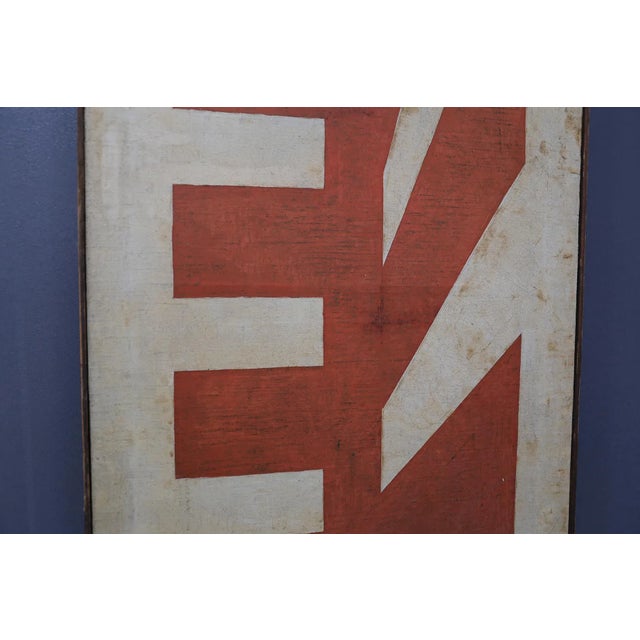 Vintage Futurist Painting by M. Diklic, 1967 For Sale - Image 3 of 8