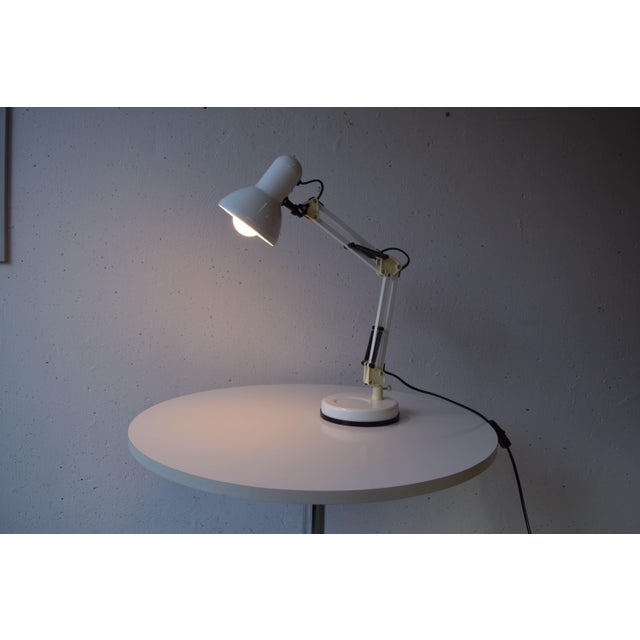 Vintage Architectural White Desk Lamp, Germany, 1990s For Sale - Image 6 of 9