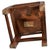 Brown Folk Art Italian Chair with Carved Backrest, 1838, Wood For Sale - Image 8 of 10