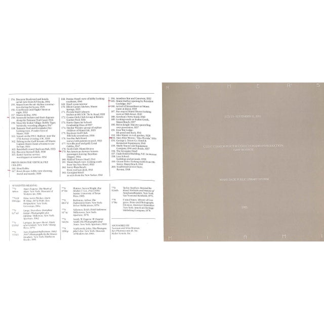 1980s "Romer's Miami Windows to the Past" 1985 Monroe, Gary [Curator] For Sale - Image 5 of 12