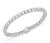 Modern 40 Round Diamond 20 Pointer Each Tennis Bracelet in 14 Karat Gold 8 Carat 7 " For Sale - Image 3 of 8