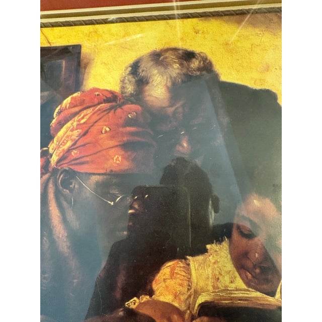 Mid 20th Century Harry Herman Roseland “The Scholar” Framed Reproduction Print in Gold Frame For Sale - Image 4 of 10