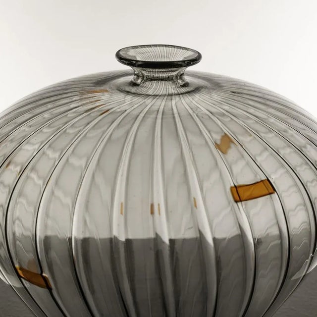 Italian Murano Glass Vessel by Orlando Zenaro, 1970s For Sale - Image 6 of 7