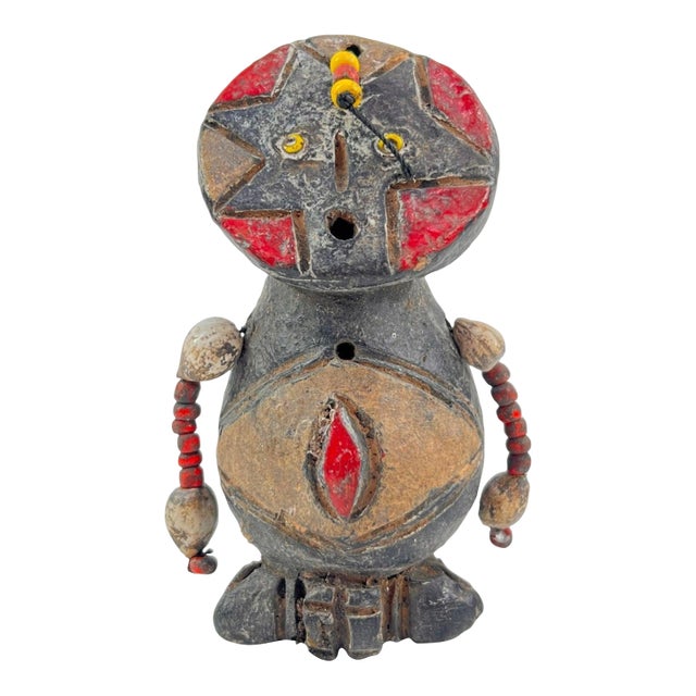 Early 20th Century Tikar Clay House God 3inch Cameroon For Sale