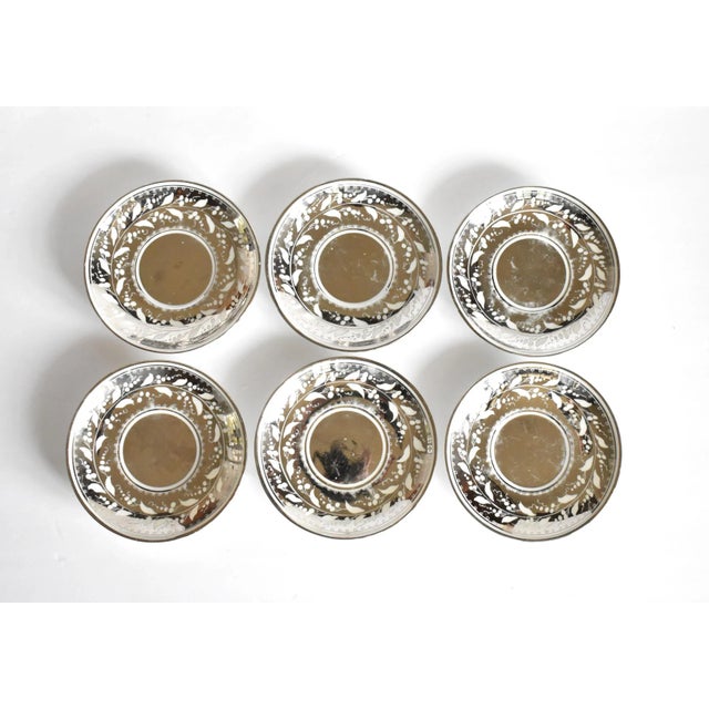 Georgian Silver Luster Coffee Cups & Saucers - Service for 6 For Sale - Image 9 of 12