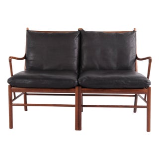 Colonial OW149-2 2-Seater Sofa in Rosewood attributed to Ole Wanscher for P. Jeppesen, 1960s For Sale