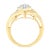 Amuse your lady love with this eye-catching diamond fashion ring. Fashioned in a unique design and crafted of 10k yellow...