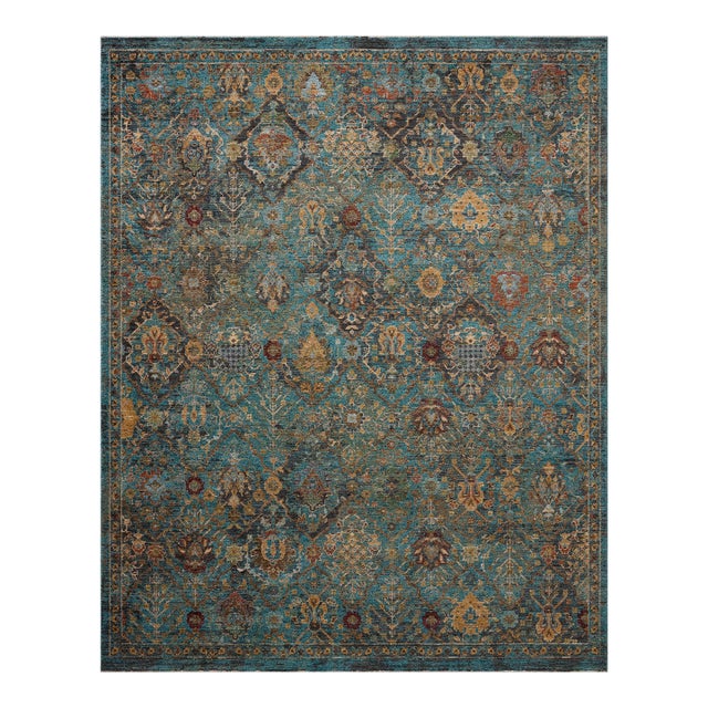 Loloi Winchester Rust / Multi 5'-3" x 7'-8" Area Rug For Sale