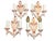 1920s Wall Sconces Ivory Cream White and Red With Gold Colored Highlights Two Light Candle Sconces Restored - Set of 4 For Sale - Image 9 of 13