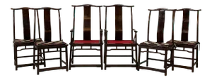 C. 1960s Guanmaoyi Yokeback Dining Chairs - Set of 6