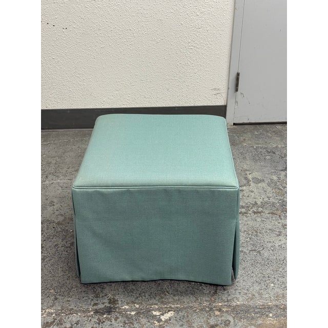 1990s Hickory Chair Cocktail Ottoman For Sale - Image 5 of 12
