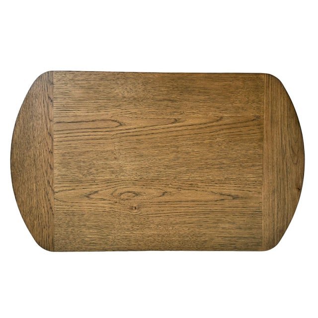 Mod Rounded Medium Oak Nightstand For Sale In Los Angeles - Image 6 of 15