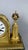 Empire or Directoire period clock, French work, circa 1800. Made of mercury-gilt bronze and polished with agate . It rests...