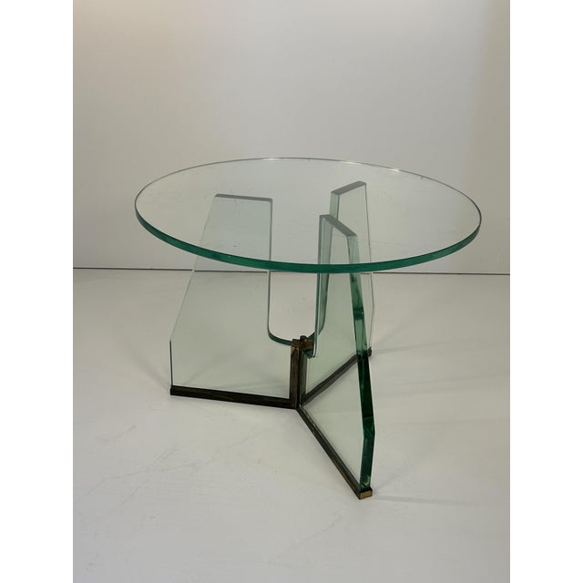 Vintage Glass Coffee Table in the style of Gio Ponti, 1930s For Sale - Image 10 of 10