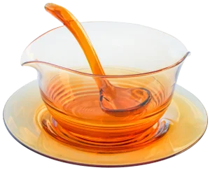 Midcentury Glass Dish- S/3