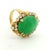 Metal 1970s Italian 18k Gold Gia Jadeite & Diamond Ring For Sale - Image 7 of 15