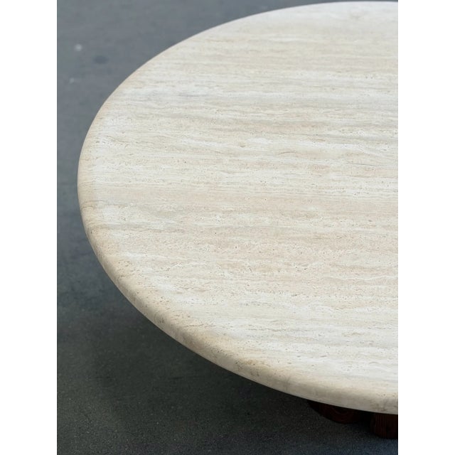 Late 20th Century Late 20th Century Travertine Coffee Table For Sale - Image 5 of 10
