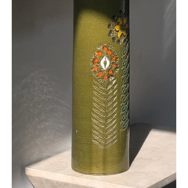 Ceramic A Monumental Vintage Italian Ceramic Vase By Bitossi, 1960S For Sale - Image 7 of 12