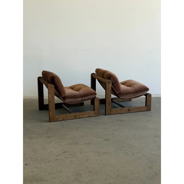 Brown Fionda Lounge Chairs - Pair For Sale - Image 8 of 13