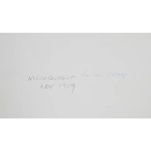 Artist: Eve Nethercott, American (1925 - 2015) Title: Nissequogue, Long Island (64) Year: 1959 Medium: Watercolor Size:...