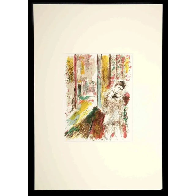 The Young Student is an original drawing in Ink, Watercolor, and pastel by an anonymous artist in the first half of the...