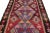 Tribal Vintage Kilim Handmade Flatweave Geometric Burgundy Wool Runner For Sale - Image 3 of 11