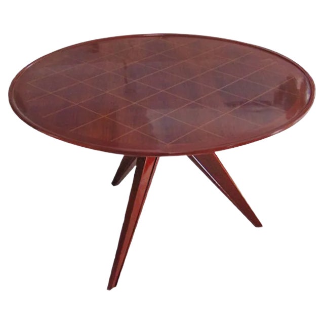 Art Deco Style Rosewood Coffee Table, 1940s For Sale