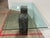 Glass Vintage Faux Marble Bases + Glass Top Table For Sale - Image 7 of 12