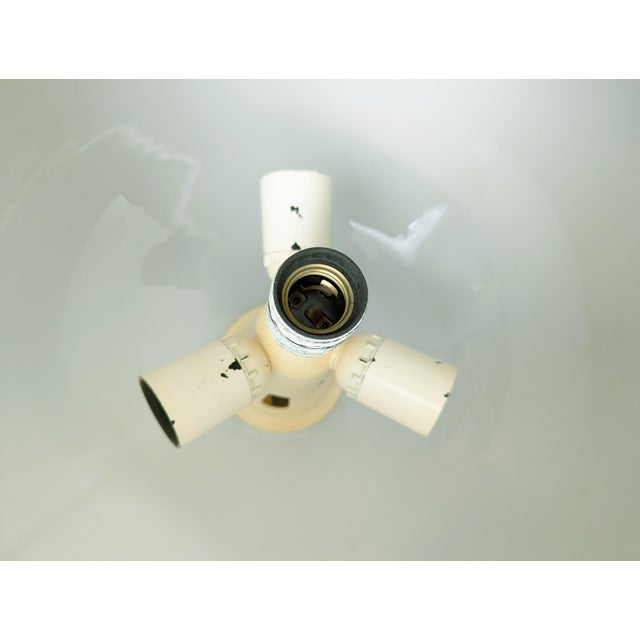 White Opaline Glass, Aluminum & Plastic Black & White Pendant by Achille & Pier Giacomo Castiglioni for Flos, 1960s For Sale - Image 10 of 14