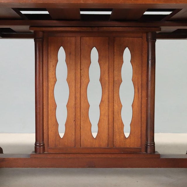 Wood Large Late 19th Century Walnut Library Lectern, Italy For Sale - Image 7 of 10