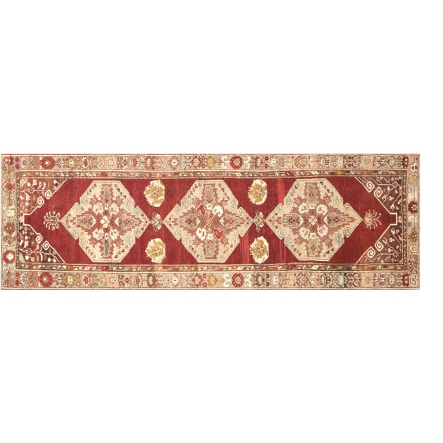 1960s Turkish Oushak Runner For Sale