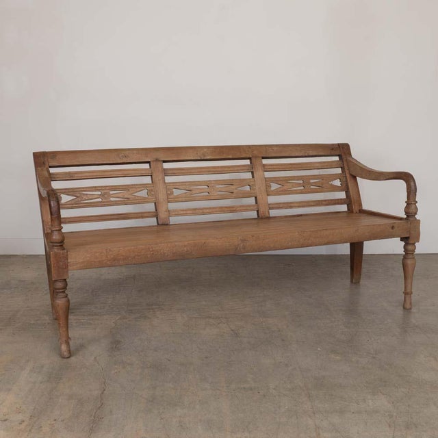 1920s Provincial French Carved Wood Bench For Sale In Los Angeles - Image 6 of 18