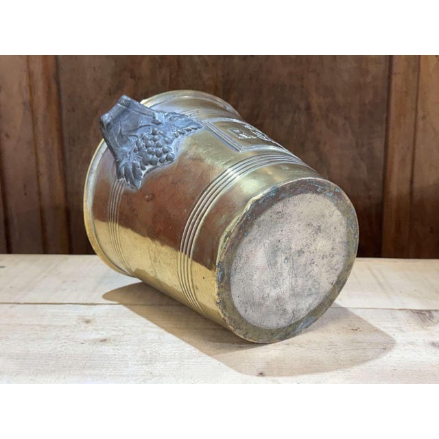 Brass Champagne Bucket by R. Sauvignier, 1930s For Sale - Image 3 of 8