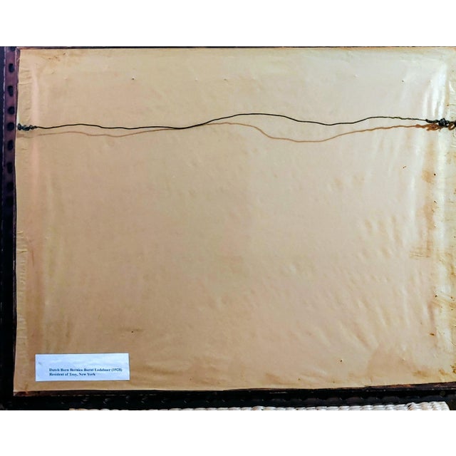 Vintage Abstract Expressionist Signed Landscape Watercolor Painting, Framed For Sale In New York - Image 6 of 8