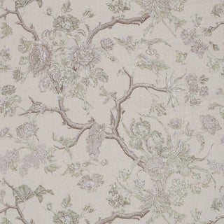 Schumacher Inverness Garden Fabric In Ivory For Sale