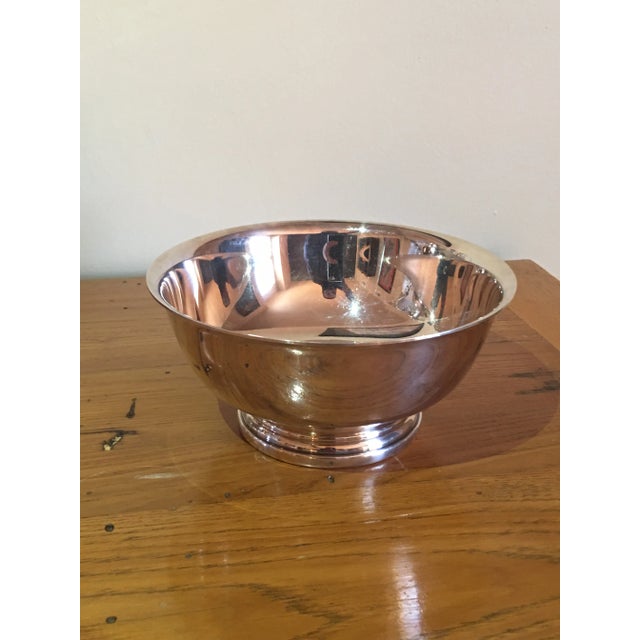 Mid 20th Century Mid-Century Gorham Silver Plated Paul Revere Inspired Bowl For Sale - Image 5 of 11