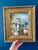 Mid- Century Framed Vintage Mediterranean Coastal Village Oil Painting For Sale - Image 9 of 18