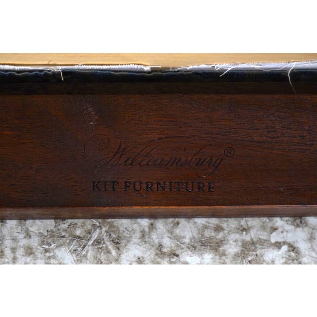 Colonial Williamsburg Kit Furniture Mahogany Footstool For Sale - Image 13 of 13
