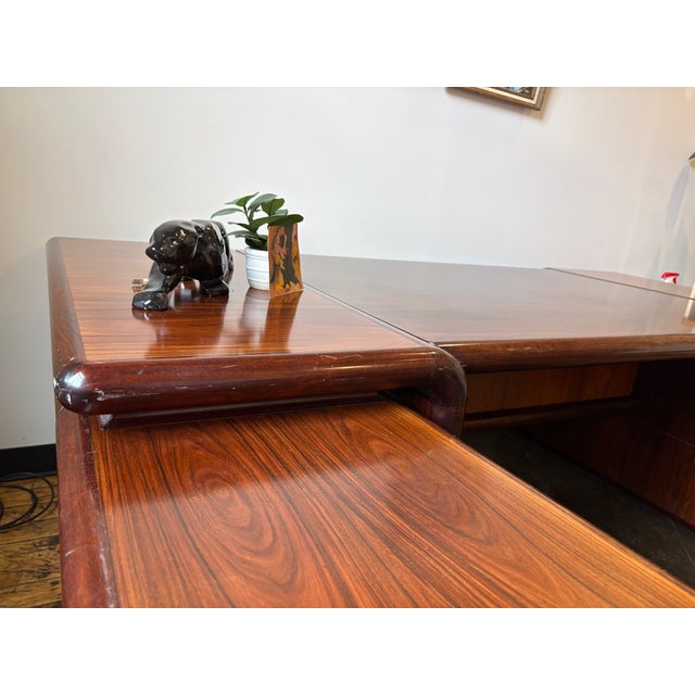 Brown Dyrlund Rosewood Desk For Sale - Image 8 of 12