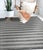 Indian 10x14 Yara Alluring Gray Stripe Geometric Modern Handmade Wool Carpet Rug For Sale - Image 3 of 8