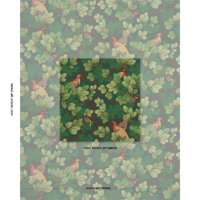 Based on artwork hand-painted in our studio, Covey Hedge derives its flat stylized foliage from Japanese block prints and...